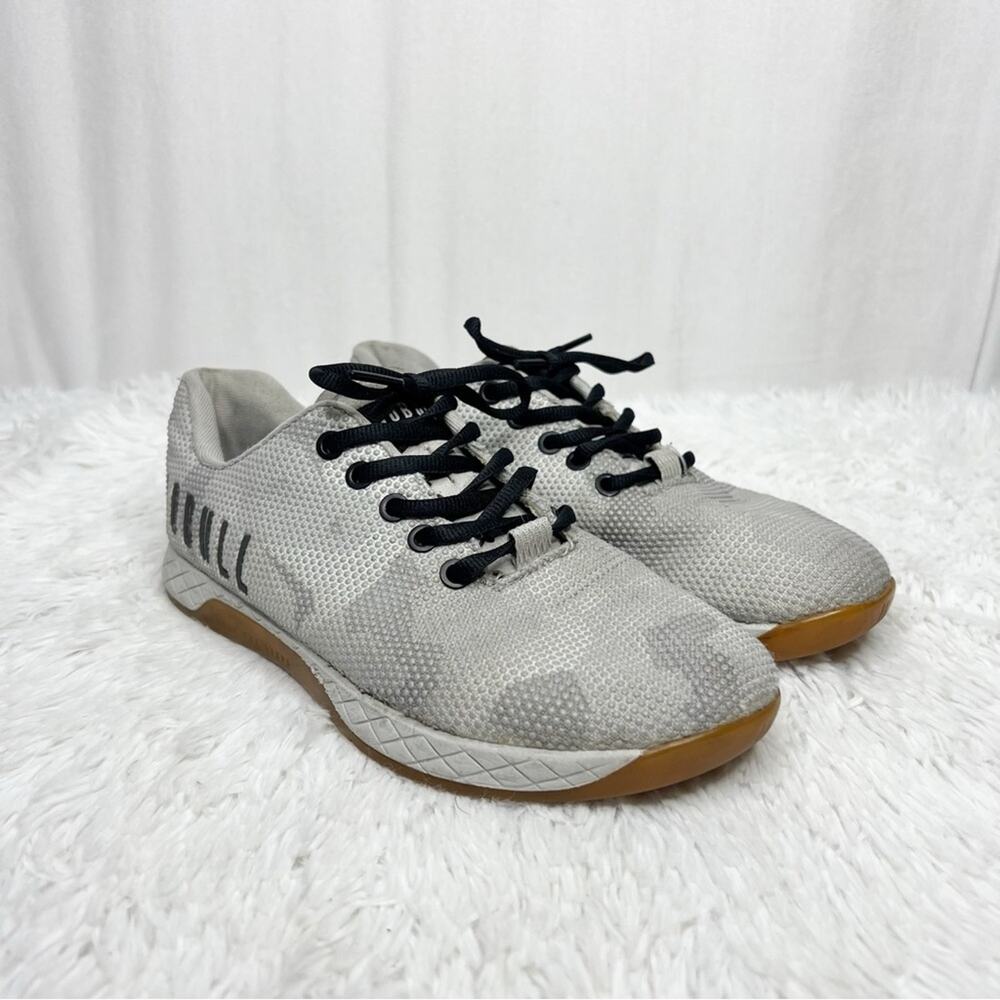 NOBULL / Outwork gray camo low top training lifting shoes / 8